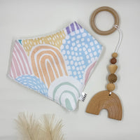 Rainbow Bandana Bib
