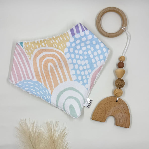 Rainbow Bandana Bib