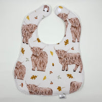 Highland Cow Feeding Bib